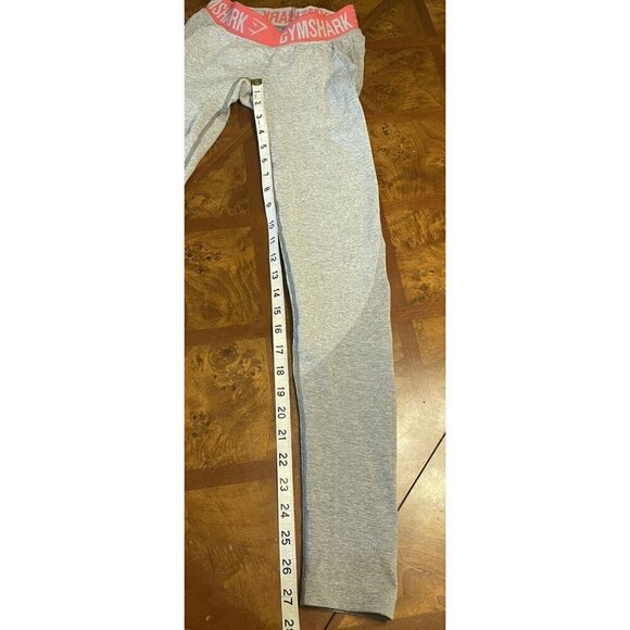 Gymshark Flex Dry Moisture Management Leggings Yoga Gray Pink Women's Size XS - Picture 7 of 8